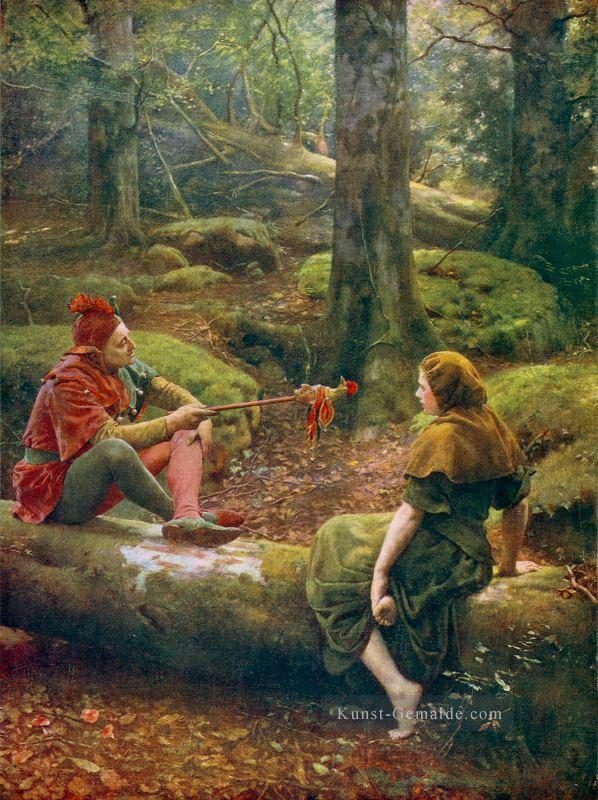 Im Wald von arden 1892 John Collier Pre Raphaelite Orientalist Ölgemälde